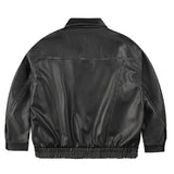 Retro Leather Clothing For Men And Women Loose