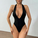 Women's Sexy Halter Jumpsuit Hot Girl Backless