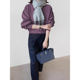 New Round Neck Short Retro Women's Top