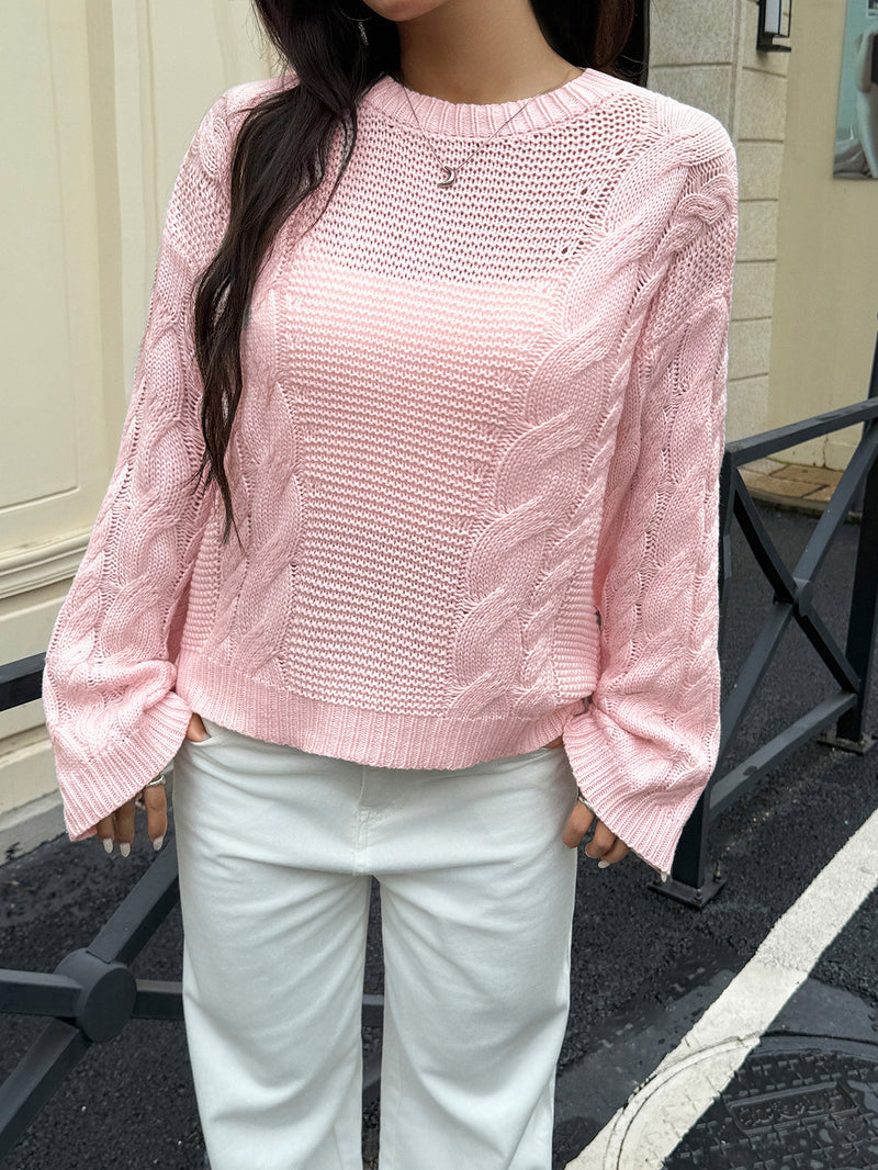 Leisure Minimalist Long Sleeve Sweaters Women's Clothing