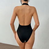 Women's Sexy Halter Jumpsuit Hot Girl Backless