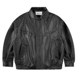 Retro Leather Clothing For Men And Women Loose