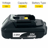 Latest BL1880B BL1860B 18V 8.0Ah 6.0A 3.5A Li Ion Rechargeable Battery for Makita 18V BL1830 BL1840 BL1850 BL1815 Cordless Drill