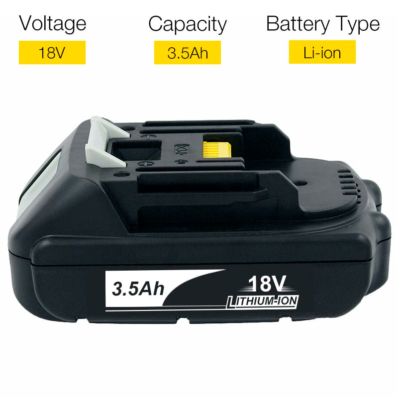Latest BL1880B BL1860B 18V 8.0Ah 6.0A 3.5A Li Ion Rechargeable Battery for Makita 18V BL1830 BL1840 BL1850 BL1815 Cordless Drill