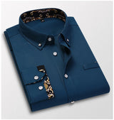 Men's clothing  Arrival Men Shirt Fashion Causal Long Sleeved Male Dress Social Business Brand Shirt Soft Weeding White Shirts