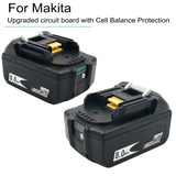 Latest BL1880B BL1860B 18V 8.0Ah 6.0A 3.5A Li Ion Rechargeable Battery for Makita 18V BL1830 BL1840 BL1850 BL1815 Cordless Drill