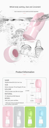 Pet Dog Water Bottle Portable Drinking Water Feeder Bowl Cat Food Feeding For Puppy Outdoor Walking Travel Supplies Pet Products