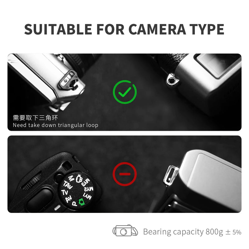 Mr.stone Handmade Genuine Leather Camera Strap For sony a7cR fujifilm XT5 Leica M1 Camera Shoulder Sling Belt (Shoulder support)