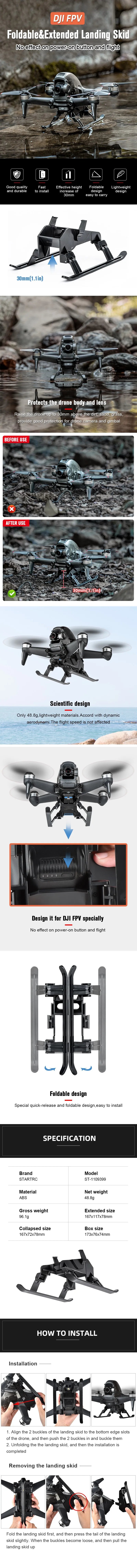 Propellers Guard for DJI FPV Combo Drone Blade Protection Ring Anti-collision Integrated Props Protective Cover Accessories