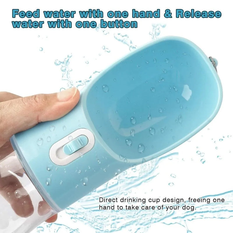 Pet Dog Water Bottle Portable Drinking Water Feeder Bowl Cat Food Feeding For Puppy Outdoor Walking Travel Supplies Pet Products