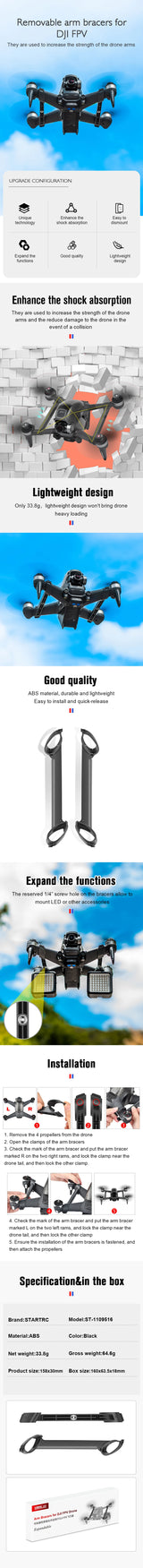 Propellers Guard for DJI FPV Combo Drone Blade Protection Ring Anti-collision Integrated Props Protective Cover Accessories