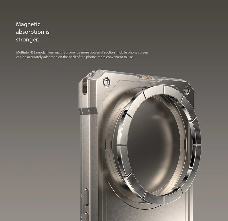 Fotorgear MS01 Magnetic Phone Selfie Monitor Screen for Smartphone Rear Camera Selfie Vlog Live Stream for iPhone Android