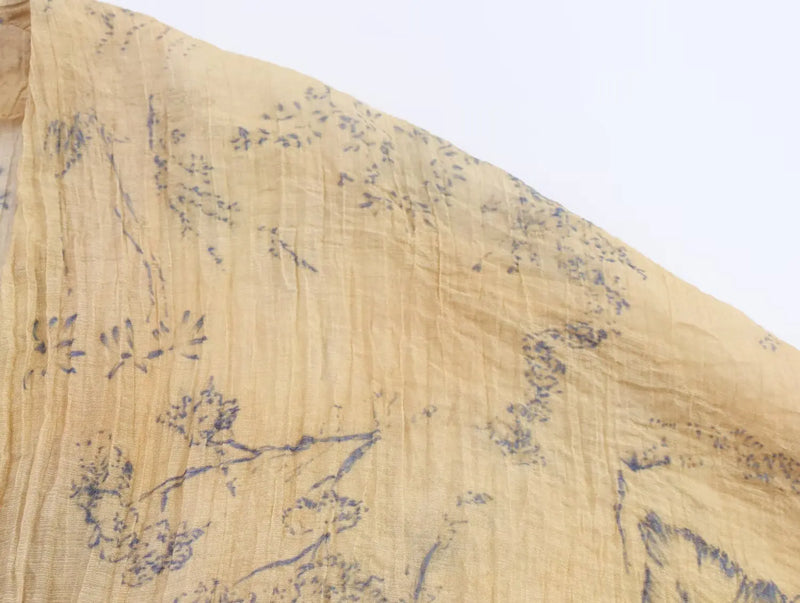 Women's clothing autumn new products European and American style retro women's clothing French lazy style printed shirt