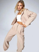 Women's Clothing Autumn New Fashion Casual Short Small Suit Slim Fit Trousers Women's Suit Костюм Женский Летний