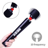 Multifunctional massage stick 10-frequency powerful vibrator Silicone material USB rechargeable large vibration massage stick