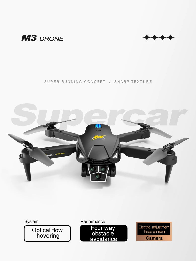 Xiaomi M3 Pro Drone 8K Triple-camera Professional HD Aerial Photography Obstacle Avoidance Brushless Motor GPS Return Drone ﻿