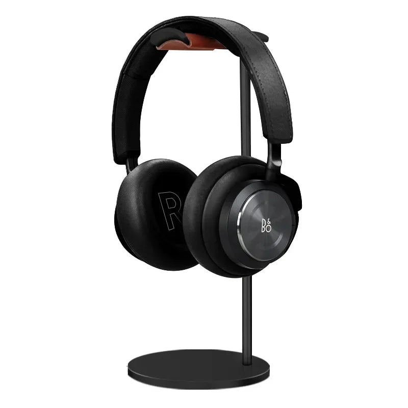 Curved Aluminum Headphone Stand Rack Sturdy Metal Gaming Headset Earphone Holder Hanger with Solid Base for Table Desk Display