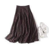 Women's clothing summer new products European and American fashion versatile minimalist design casual tulle skirt