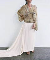 Women's clothing autumn new products European and American style retro women's clothing French lazy style printed shirt