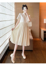 Pregnant Women's Clothing Summer Fashion New Style Loose and Slimming Dress