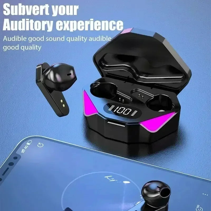 New X15 TWS Bluetooth Earphones Wireless Headphones 65ms Low Latency Earbuds Esport Gaming Headset Gamer Earphone Mic For phone