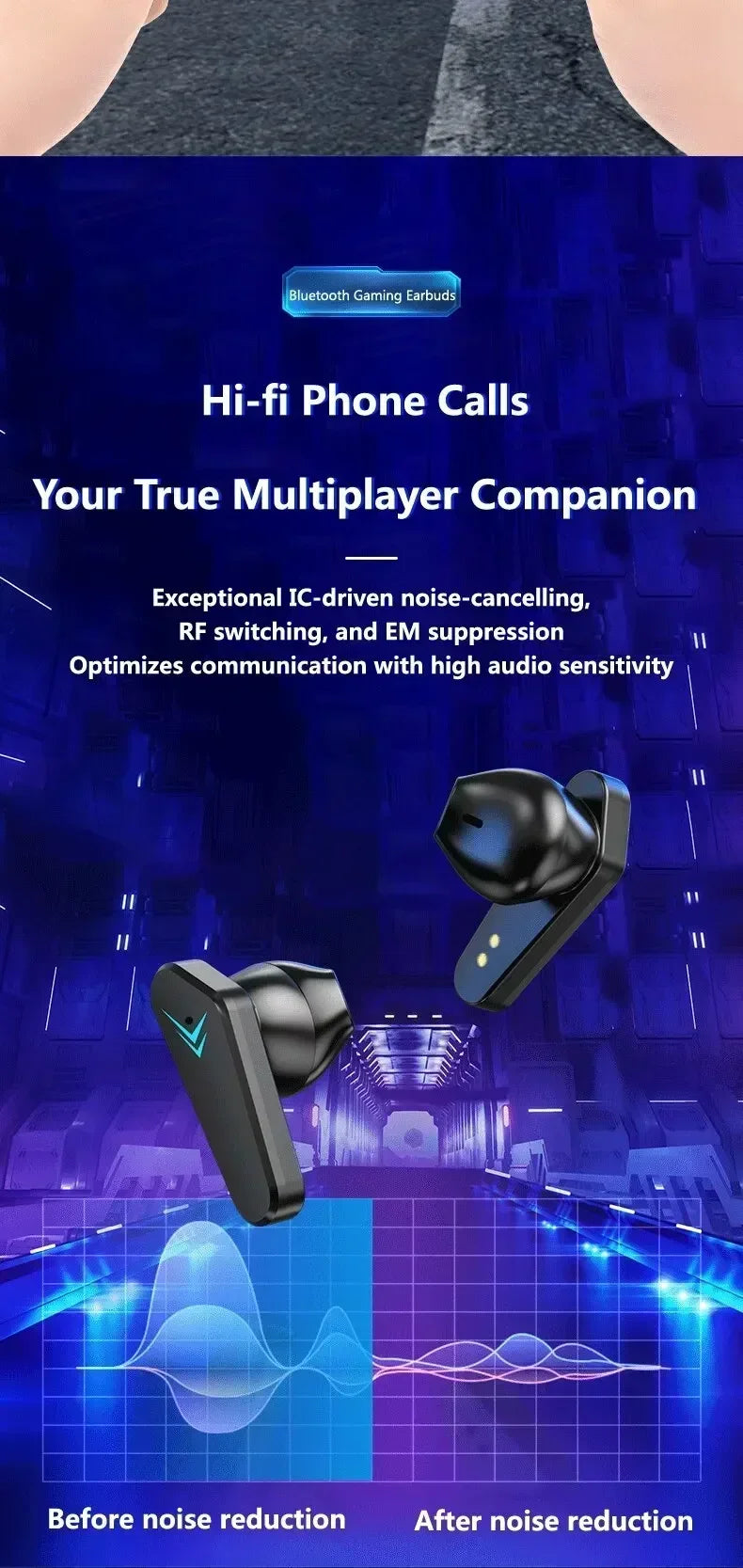 New X15 TWS Bluetooth Earphones Wireless Headphones 65ms Low Latency Earbuds Esport Gaming Headset Gamer Earphone Mic For phone