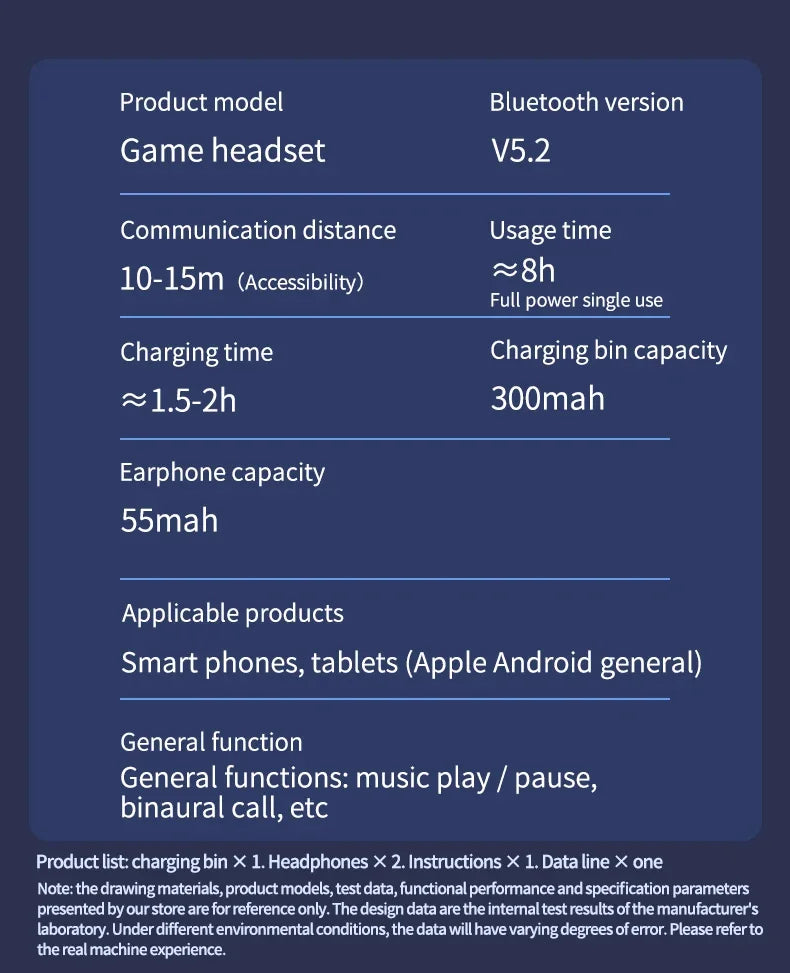 N35 TWS Gaming Earphones Touch Wireless Headphones Bluetooth 300mAh Battery Long Standby Earbuds HIFI Waterproof Headset