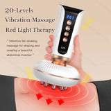 Ems Guasha Massage Brush Red Light Heating Body Shaping Lymphatic Drainage Detoxification Scraping Meridian Brush Fat Burner