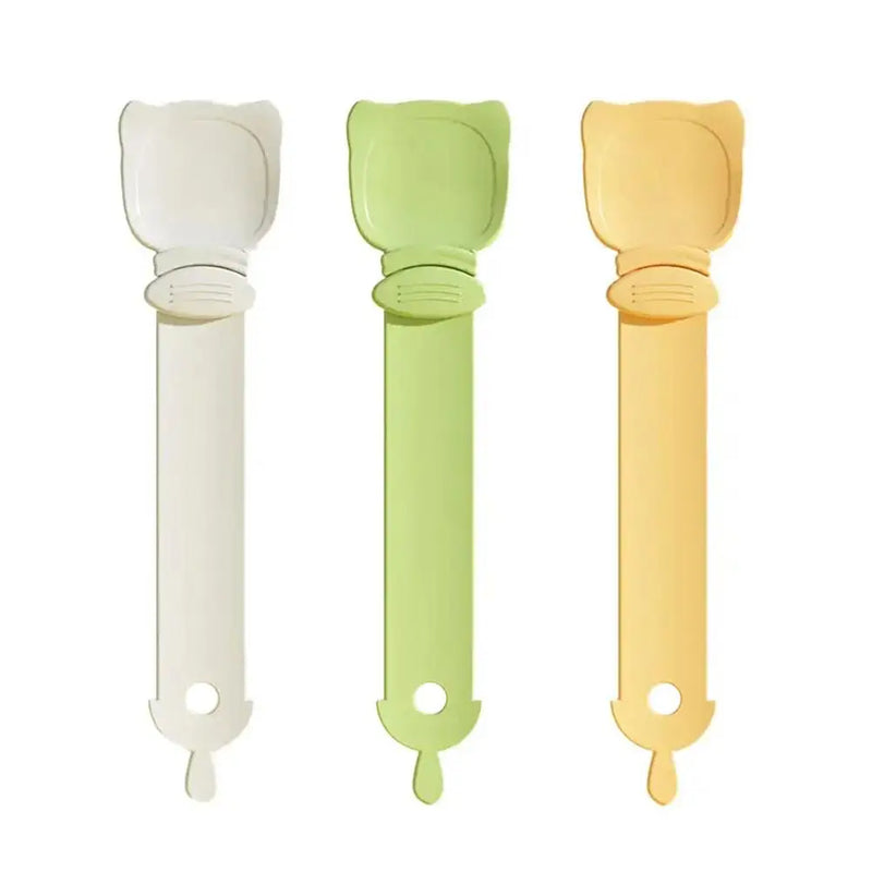Pet Feed Spoon Food Scoop Cat Strip Squeezer Feeder Dispenser Indoors Puppy Kitten Snack Liquid Food Scoop Kitty Pet Supplies