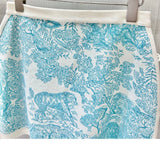 Women's Clothing Early Autumn New Style Temperament Jungle Jacquard Knitted Cardigan Top+French Elegant Half Skirt Two-Piec