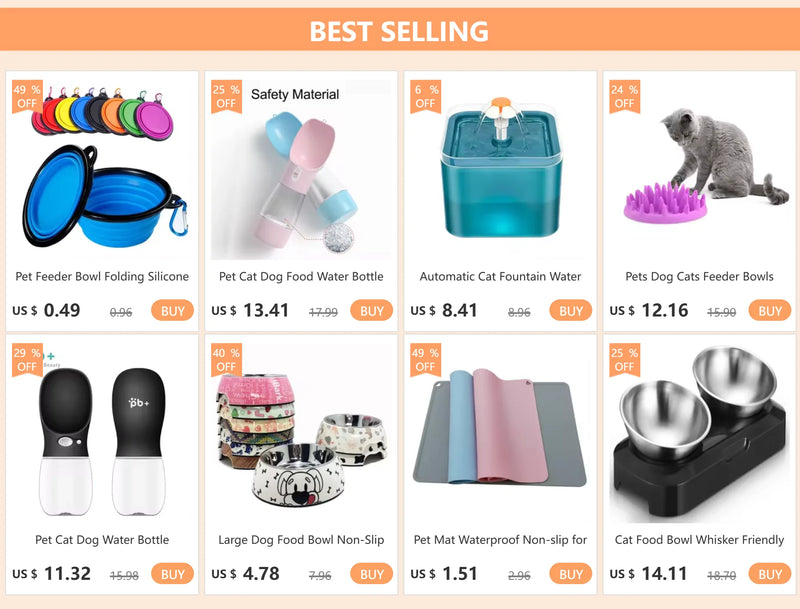 Pet Dog Water Bottle Portable Drinking Water Feeder Bowl Cat Food Feeding For Puppy Outdoor Walking Travel Supplies Pet Products