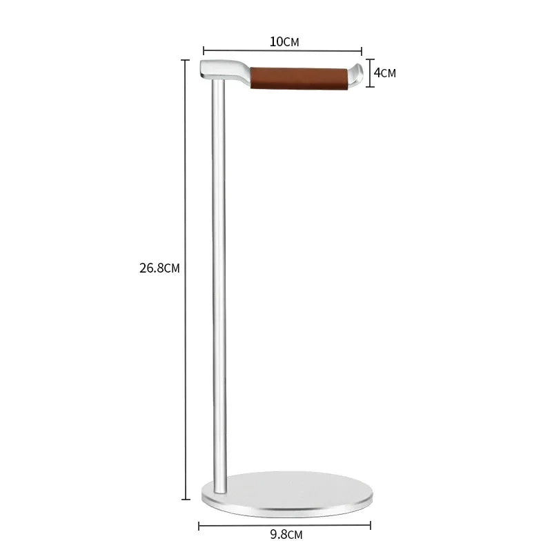 Curved Aluminum Headphone Stand Rack Sturdy Metal Gaming Headset Earphone Holder Hanger with Solid Base for Table Desk Display