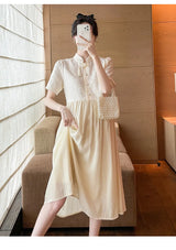 Pregnant Women's Clothing Summer Fashion New Style Loose and Slimming Dress