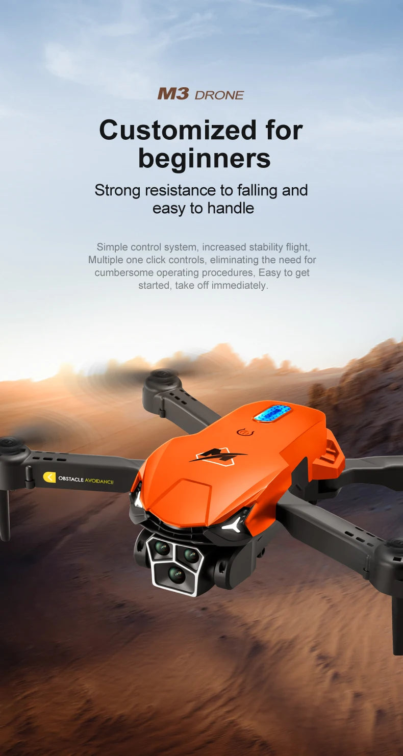 Xiaomi M3 Pro Drone 8K Triple-camera Professional HD Aerial Photography Obstacle Avoidance Brushless Motor GPS Return Drone ﻿