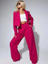 Women's Clothing Autumn New Fashion Casual Short Small Suit Slim Fit Trousers Women's Suit Костюм Женский Летний