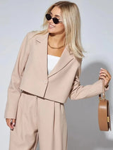 Women's Clothing Autumn New Fashion Casual Short Small Suit Slim Fit Trousers Women's Suit Костюм Женский Летний