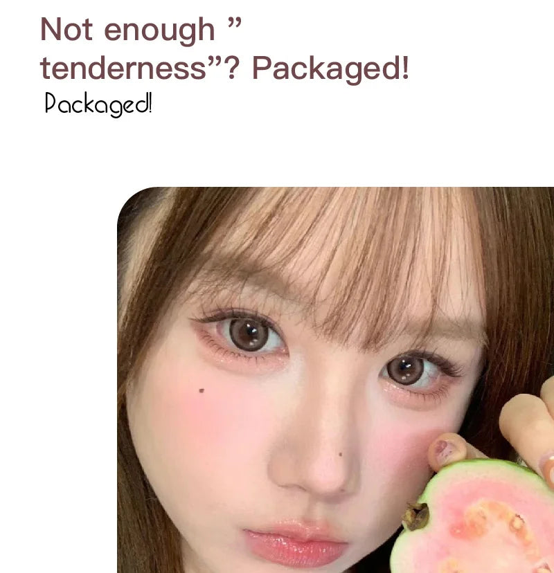 HERORANGE Matte Liquid Blush Velvet Blusher Peach Face Blusher Pigment Lasting Beauty Natural Cheek Tint Cream Blush Makeup 30ML