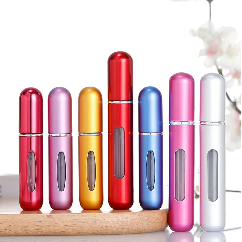 Perfume Spray Refillable Bottle 1PC 5ml 8ml Mini Portable Atomizer Jar Scent Pump Empty Container Cosmetic Liquid Tools
