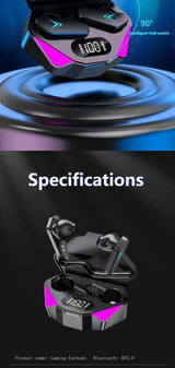 New X15 TWS Bluetooth Earphones Wireless Headphones 65ms Low Latency Earbuds Esport Gaming Headset Gamer Earphone Mic For phone