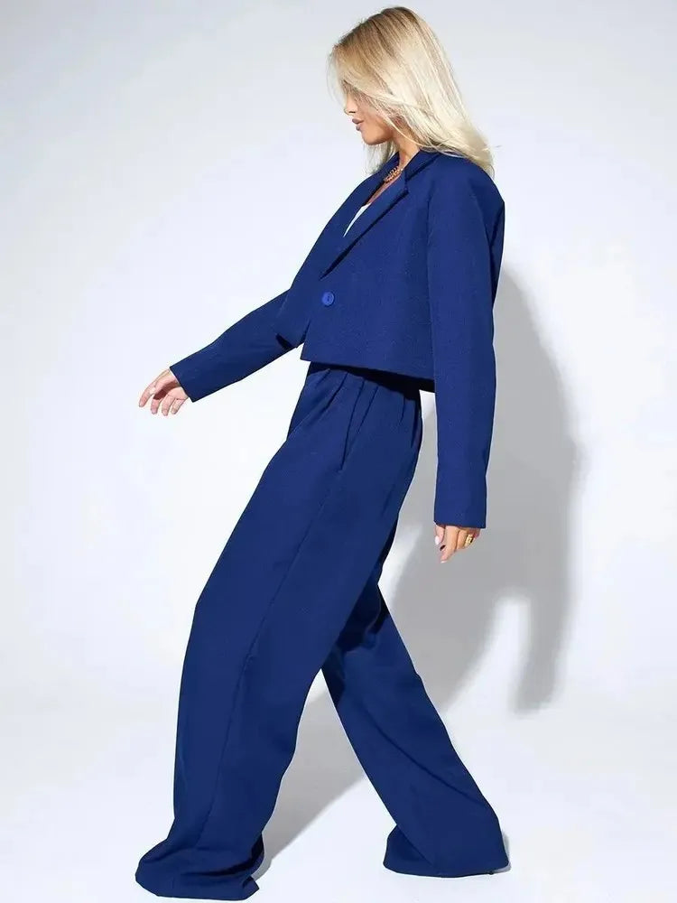 Women's Clothing Autumn New Fashion Casual Short Small Suit Slim Fit Trousers Women's Suit Костюм Женский Летний