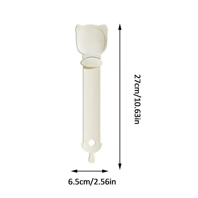 Pet Feed Spoon Food Scoop Cat Strip Squeezer Feeder Dispenser Indoors Puppy Kitten Snack Liquid Food Scoop Kitty Pet Supplies