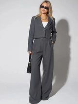 Women's Clothing Autumn New Fashion Casual Short Small Suit Slim Fit Trousers Women's Suit Костюм Женский Летний