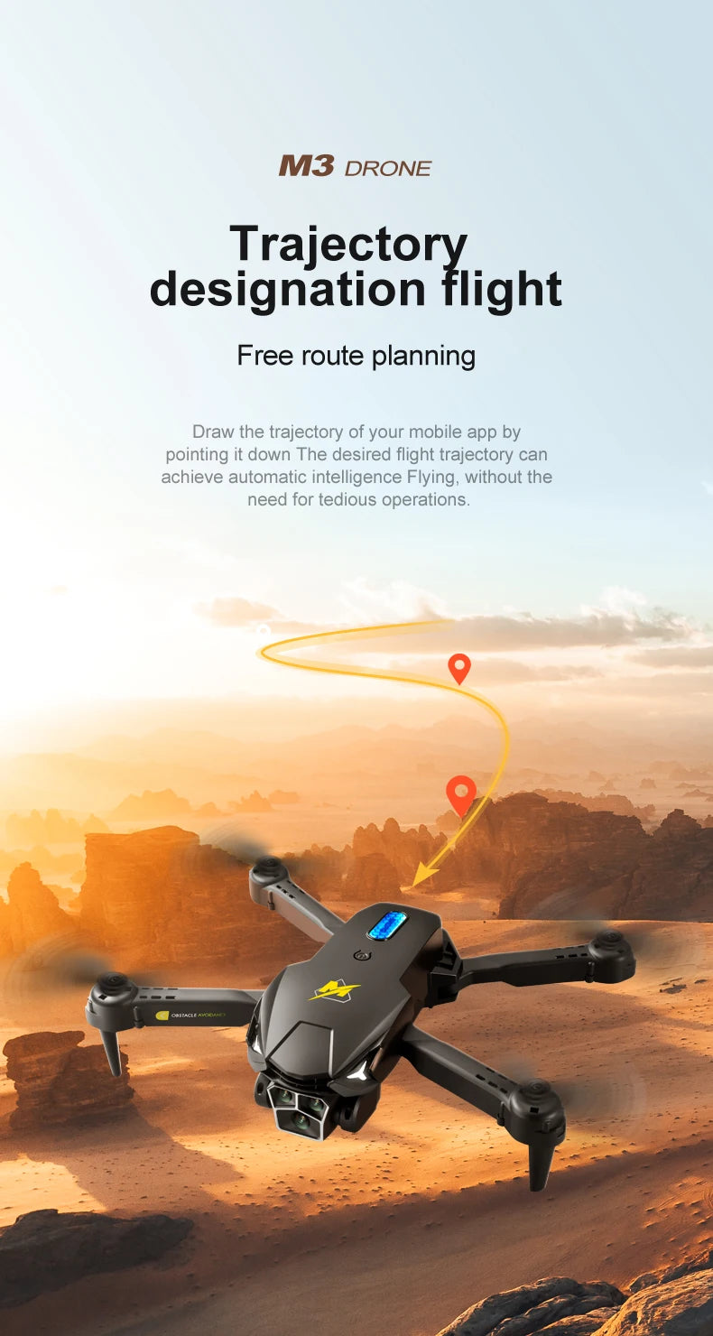 Xiaomi M3 Pro Drone 8K Triple-camera Professional HD Aerial Photography Obstacle Avoidance Brushless Motor GPS Return Drone ﻿