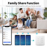 Melery 4x4 Brazil Zigbee Light Switch Touch Sensor Panel Tuya Smart Life Neutral Wire 4/6/8 Gang Remote by Alexa Dot Google Home