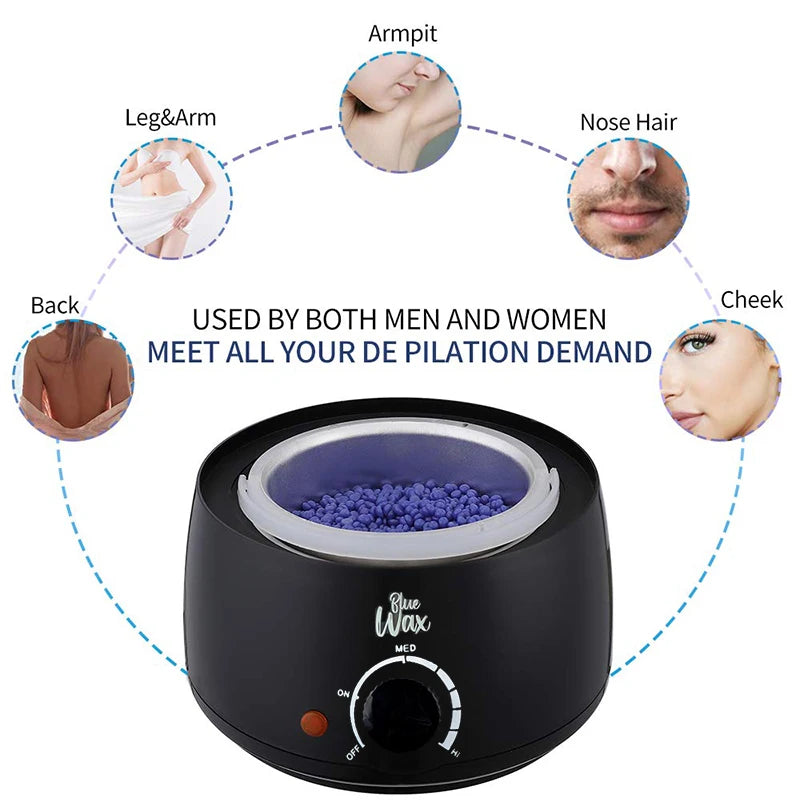 Wax Machine for Hair Removal Paraffin Heater Waxing Beans Depilatory Epilator Warmer Wax-melting Pot Wax Heater