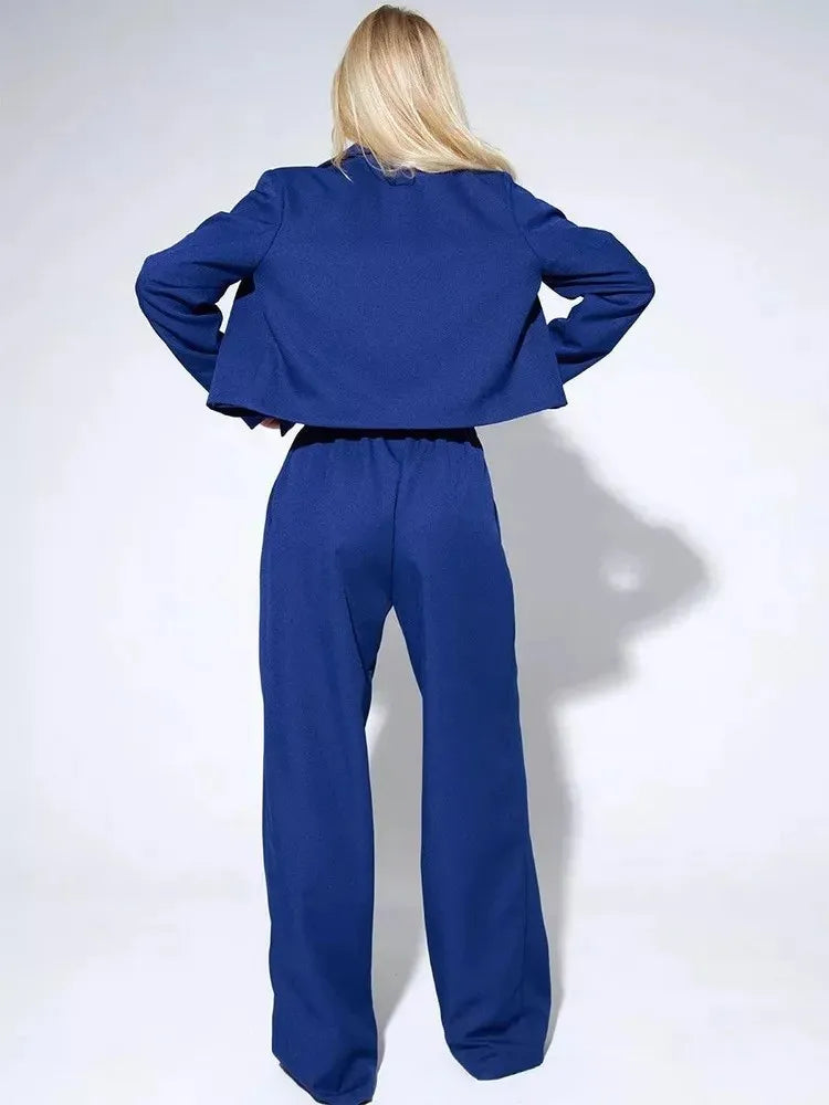 Women's Clothing Autumn New Fashion Casual Short Small Suit Slim Fit Trousers Women's Suit Костюм Женский Летний