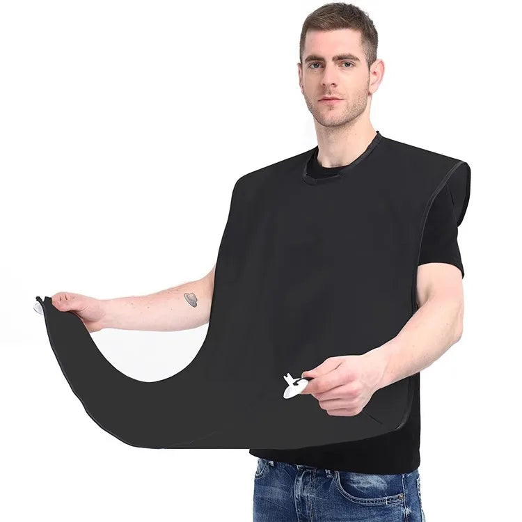 Shaving men's shaving cloth belt transparent suction cup care cleaning beard shave apron men's gift