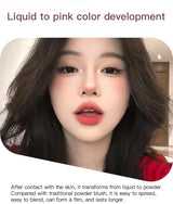 HERORANGE Matte Liquid Blush Velvet Blusher Peach Face Blusher Pigment Lasting Beauty Natural Cheek Tint Cream Blush Makeup 30ML