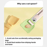 Pet Feed Spoon Food Scoop Cat Strip Squeezer Feeder Dispenser Indoors Puppy Kitten Snack Liquid Food Scoop Kitty Pet Supplies