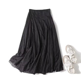 Women's clothing summer new products European and American fashion versatile minimalist design casual tulle skirt